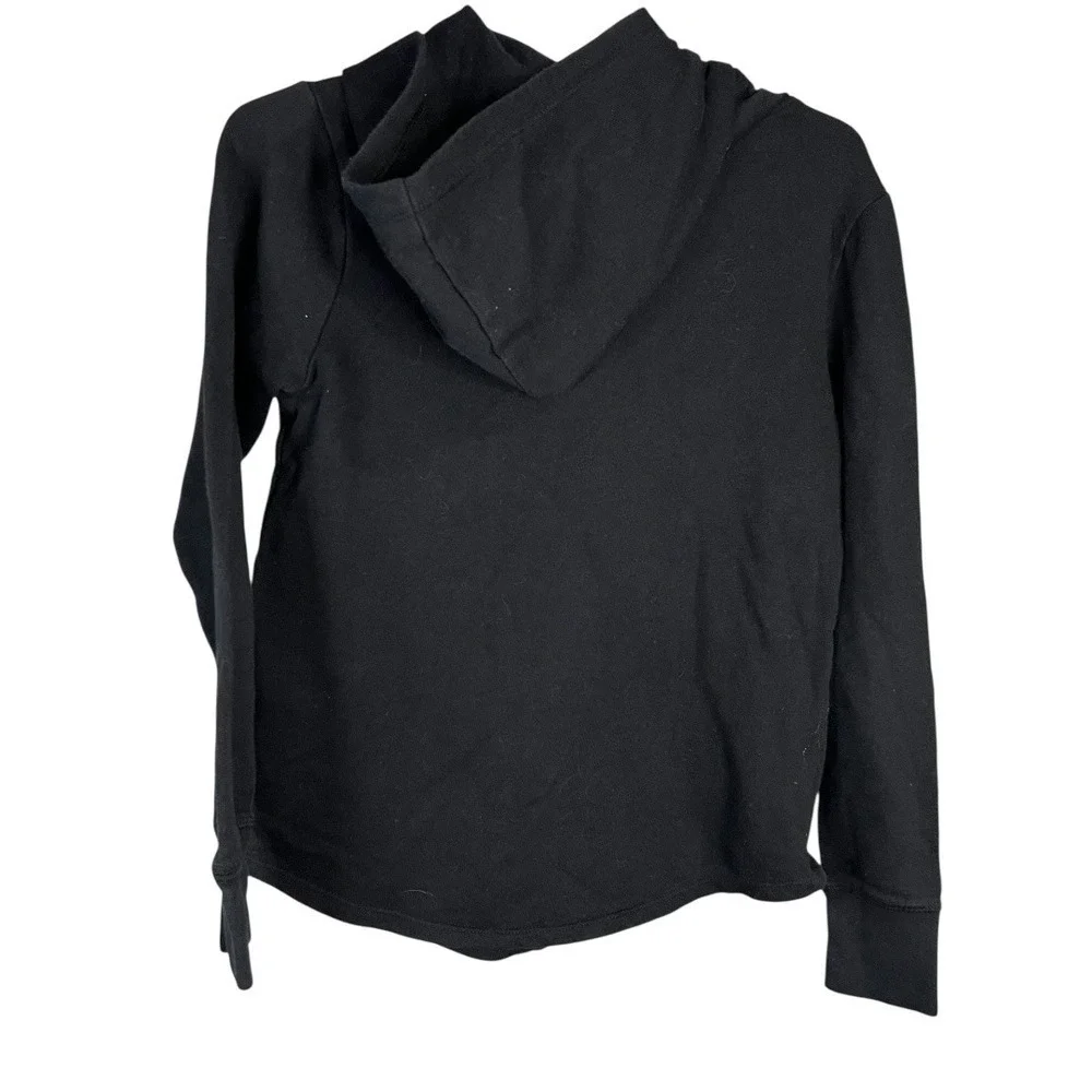 Justice Girls Athletic Dept Est 2004 Black Long Sleeve Hoodie - Size 7